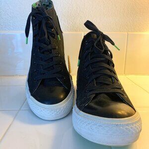 Wiz Kalifa Black High Top Converse Sneakers